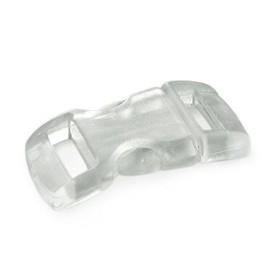 Ganzoo Plastic Click Fastener, Pack of 10, 3/8 Inch, 10 mm Strap Measure, 30 mm x 15 mm, Buckle, Buckle, Paracord 550 Bracelet, Backpack Closure, DIY Projects, White Transparent, White