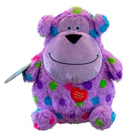 Hero Chuckle Bellies, Monkey Plush Dog Toy, Durable Stuffed Animal with 3-in-1 Squeaker