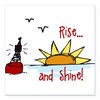 CafePress Rise and Shine Square Car Magnet 3 X 3