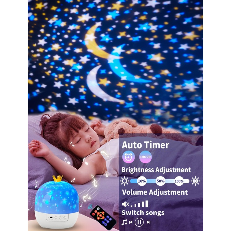 21 Sets of Films, Projector Night Light for Kids Bedroom,