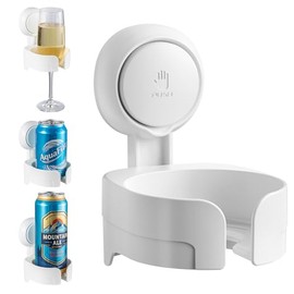 Suction Cup Wine Glass Holder for Shower - Removable Drink Holder