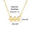 HUTINICE Angel Number Necklace, 444 Necklace Gold Dainty Choker Lucky