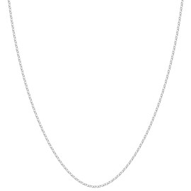 [Shinjuku Ginokura] Silver 925 Azuki Chain, Width 0.04 - 0.36 inches (0.9 - 9.1 mm), Length 15.0 - 31.5 inches (38 - 80 cm), Simple Necklace, Sterling Silver