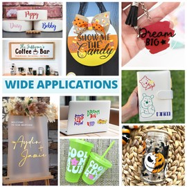 HTVRONT Transfer Tape for Vinyl - 12" X 120 ft w/Red Alignment Grid Transfer Paper for Adhesive Vinyl, Silhouette Cameo Vinyl Transfer Tape for Vinyl for Decals,Signs, Windows, Stickers