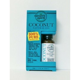 nature's spirit COCONUT Oil 100% PURE By nature's spirit 1 fl oz / 30 ml NEW UNOPENED BOX