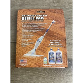 Quick Shine New Quick Shine Spray Mop Refill Reusable Microfiber Pad 15” X 5.5”