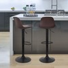 Counter Height Bar Stools Set of 2 Barstools Adjustable Swivel