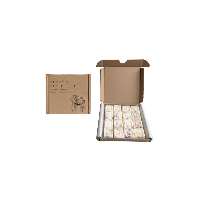 Peony Blush Suede Luxury Botanical Soy Wax Melts Gift Set