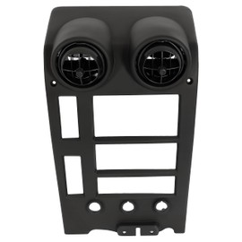 KUAFU Center Dash Console Cover Bezel Compatible with 2005-2007 Hummer H2 ABS Plastic Painted Black