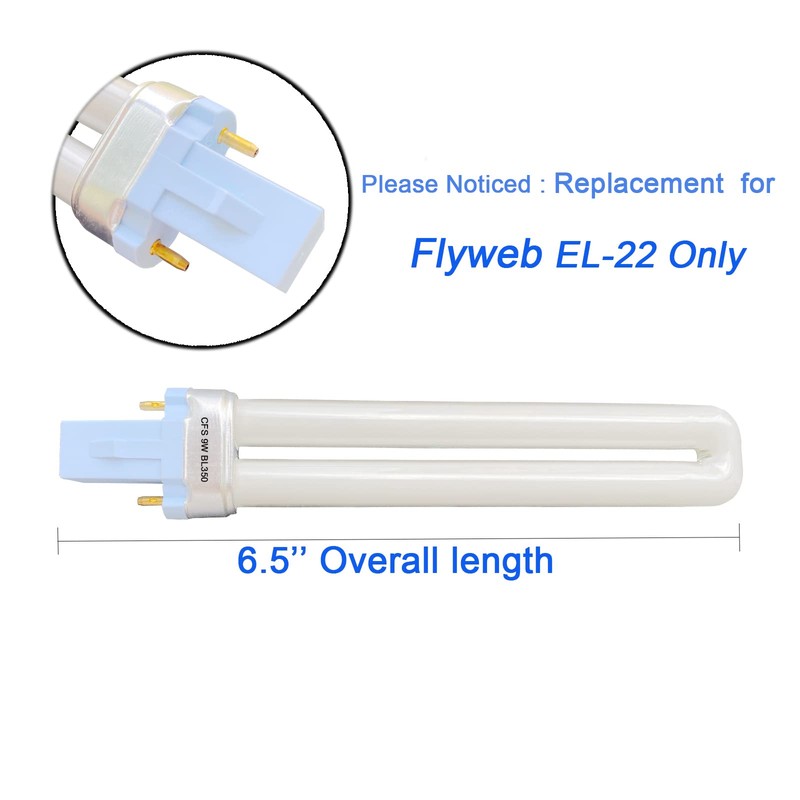 Flyercatch Spek Lighting 9 watt CFS BL350 Replacement Flyweb Light