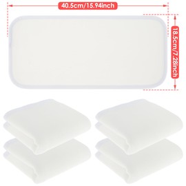 4 Pcs Castor Oil Pack Wrap, Castor Waist Neck Oil Pack Set, Organic Castor Oil Pack, Organic Cotton Flannel for Castor Oil Packs, Castor Oil Pack Kit for Waist and Neck, Khaki (4 Pcs Replacement Pads)