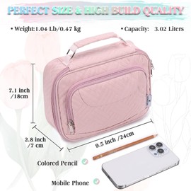 Pencil Case, VONXURY Large Capacity Pencil Pouch Holder Portable Pen Organizer with 2 Detachable Layers 57 Slots Multiple Zipper Bag for School Office College