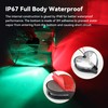 RVZONE 12-24V LED Boat Navigation Lights IP67 Waterproof Red and