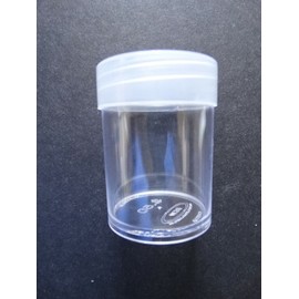 BCW Lot of 2 BCW Half Dollar Round Clear Plastic Coin Storage Tubes w/ Screw On Caps