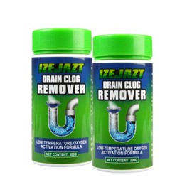 IZEJAZT Powder Type Drain Clog Remover ，Drain Cleaner Gobbler and Clog Dissolver，Smell Eliminator Remover，Shower Drain Cleaner(1-Pack)