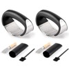 2 Pack Garlic Press Rocker, Stainless Steel Garlic Mincer with