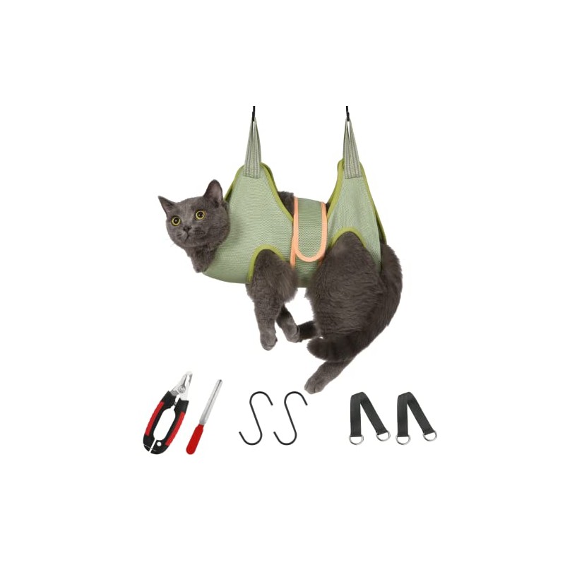 Cat Grooming Hammock Harness for Cats, Cat Nail Clipper Hammock