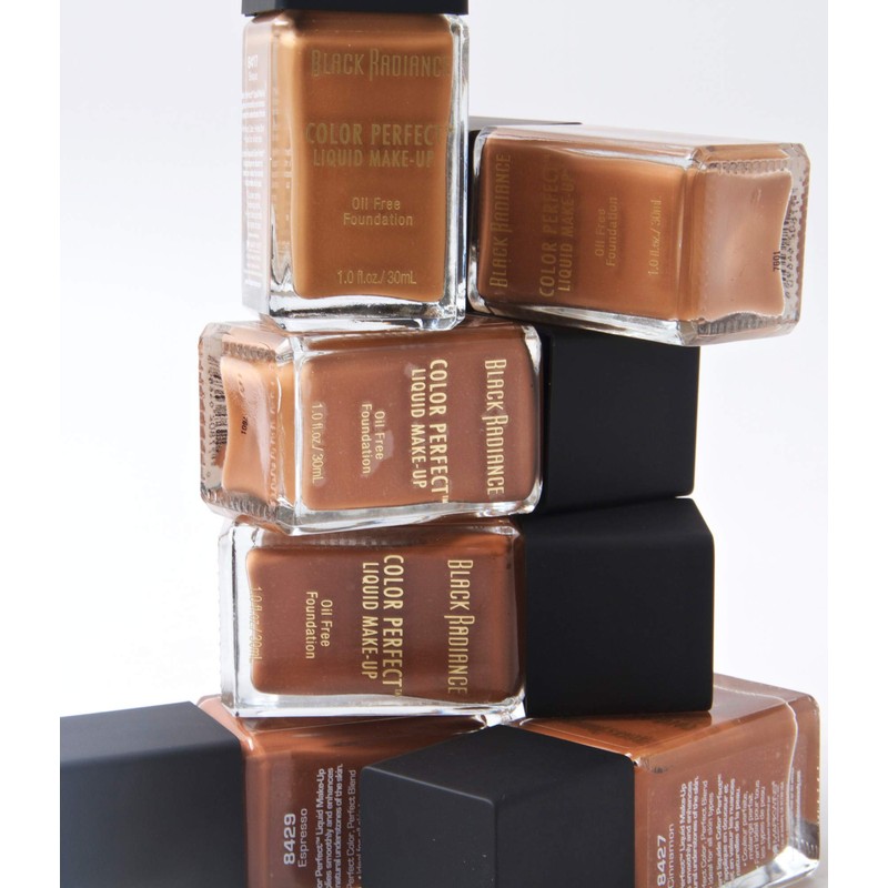 Black Radiance Color Perfect Liquid Full Coverage Foundation Makeup, Espresso,