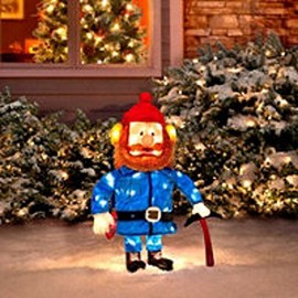 Rudolph & Friends Yukon Cornelius 32" 3-D Tinsel Christmas Decoration Yard Art (Large Version)