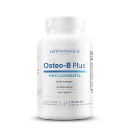 Biotics Research Osteo B Plus Optimal Bone Health Support with Vitamin K, Mg, Ca, Healthy Aging, Purified Chondroitin Sulfates 180 Tablets