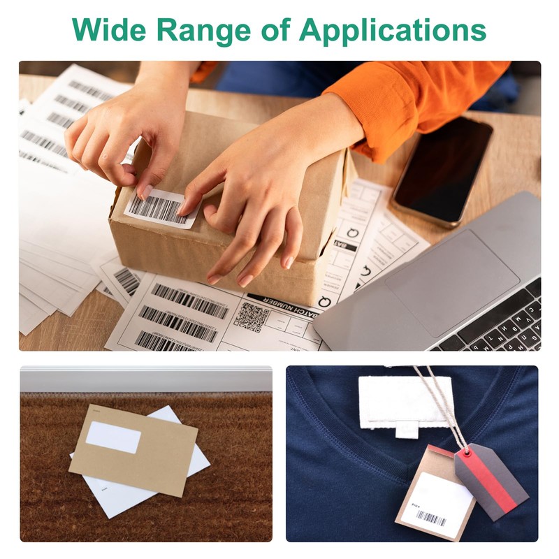 QUARKZMAN 15 Sheets Barcode Labels 0.5 x 0.4 Inch Printable
