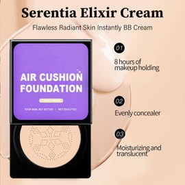 SerentiaElixir, Serentia Elixir Cream Flawless Radiant Skin Instantly, Oberse Elixir BB Cream Korean - Natural Look & Hydrating, Water & Sweat-proof (01# Natural - Warm Honey)