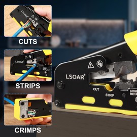 Lsoar RJ45 crimping tool set network tool for network plug CAT5/CAT6/CAT7