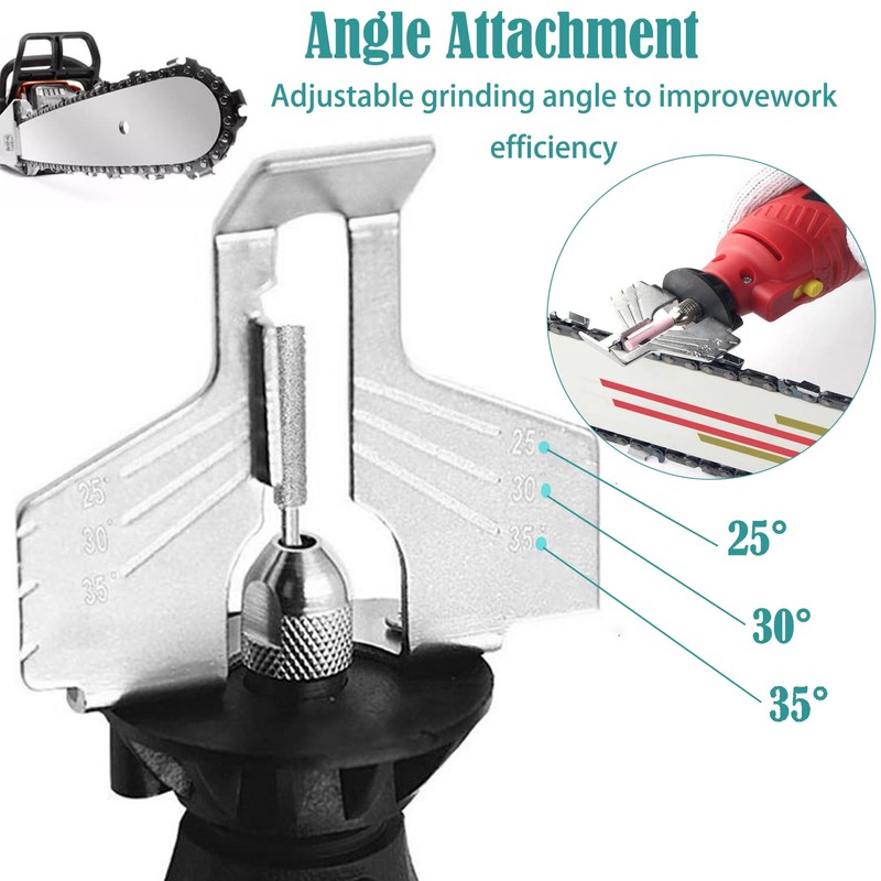 KEWAYO 20Pcs Chainsaw Sharpening Attachment Kit - Chain Saw Blade