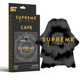 Supreme Trimmer Capa De Peluquero De Primera Calidad | Capa Impermeable Con Cierre De Gancho Para Peluquero Profesional; Para Uso En Peluquerías, Peluquerías O En El Hogar | Smoke Ring