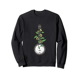 Banjo Vine & Flowers Vintage Artistic Acoustic Music Design Sweatshirt