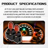 QQWD 20PCS T5 17 57 86 Halogen Instrument Cluster Bulbs