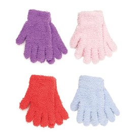 3 Pairs Girls Undercover Thermal Snow Soft Magic Warm Winter Gloves (Dark Mix, One Size)