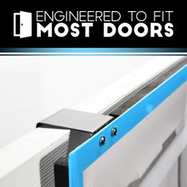 Franklin Sports Over The Door Mini Basketball Hoop - Slam Dunk Approved - Shatter Resistant - Accessories Included, Blue, One Size