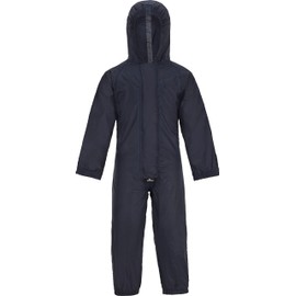 Wetplay PlaySuit All In One Kids Waterproof Suit Childrens Childs Boys Girls (1-2 Years, Navy Blue)