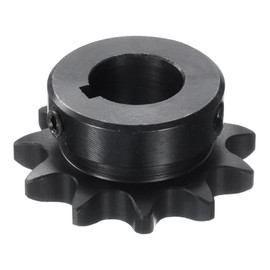 sourcing map #40 Chain Roller Sprocket B Type, 3/4" Bore 11 Tooth Single Strand Chain Sprocket, Carbon Steel, Keyway with Set Screws