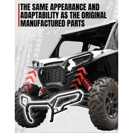 A & UTV PRO Front Bumper Guard for Polaris RZR XP 1000 2024+, Combined Brush Guard Protector Heavy Duty Steel Bumper Cover for Polaris RZR XP 4 1000 2024 2025, Replace #2884513
