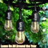 Lakumu Outdoor String Lights 96FT(48×2), Commercial Grade Heavy Duty Patio