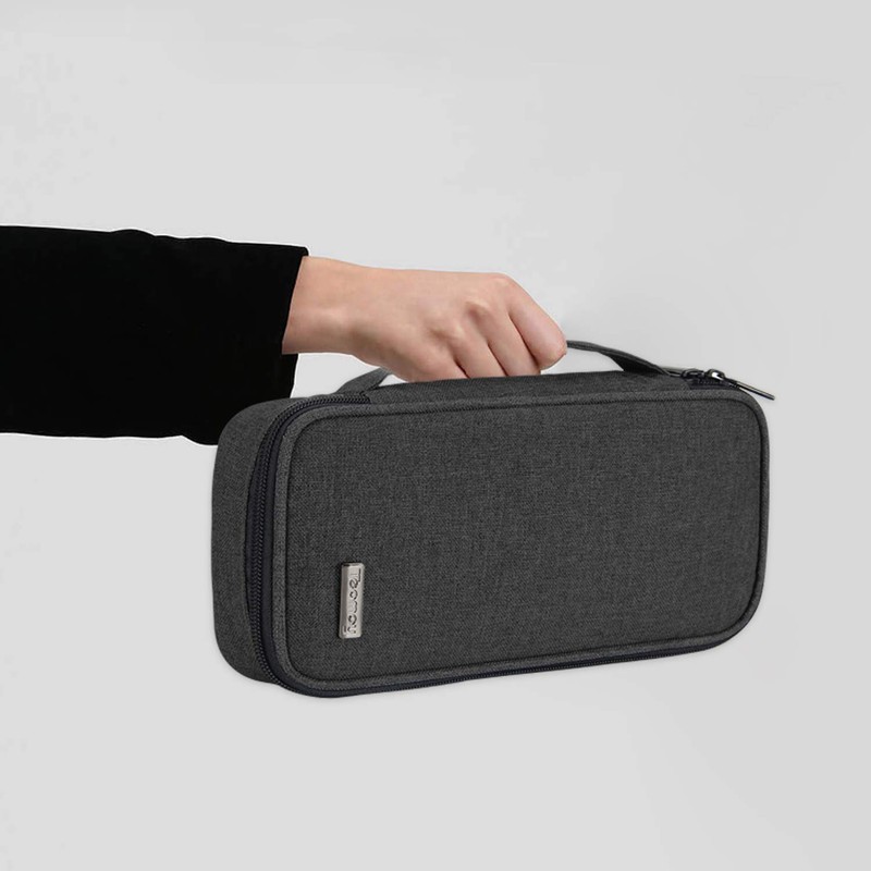 Teamoy Stethoscope Case for Stethoscope and Accessories Storage Black