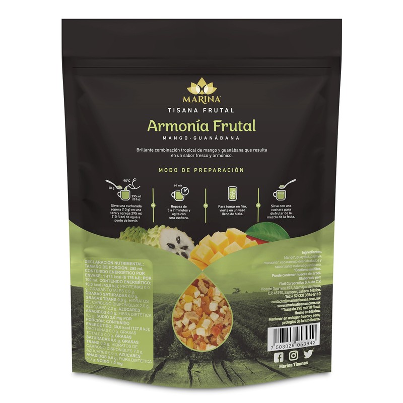 Tisana Armonía Frutal de 500g, de Marina Tisanas | A