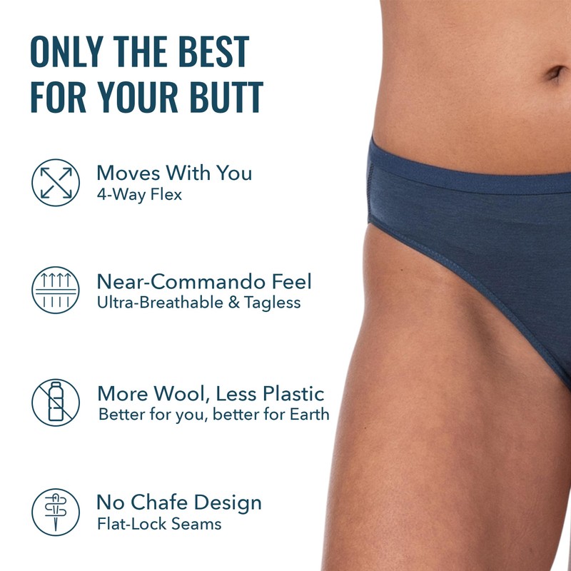 Woolly - Bikini de lana merino para mujer, certificado RWS,