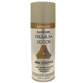 EasyCare Premium Decor, Max Coverage Spray Paint, Metallic Brushed Nickel, 12 oz. - Pack of (1)