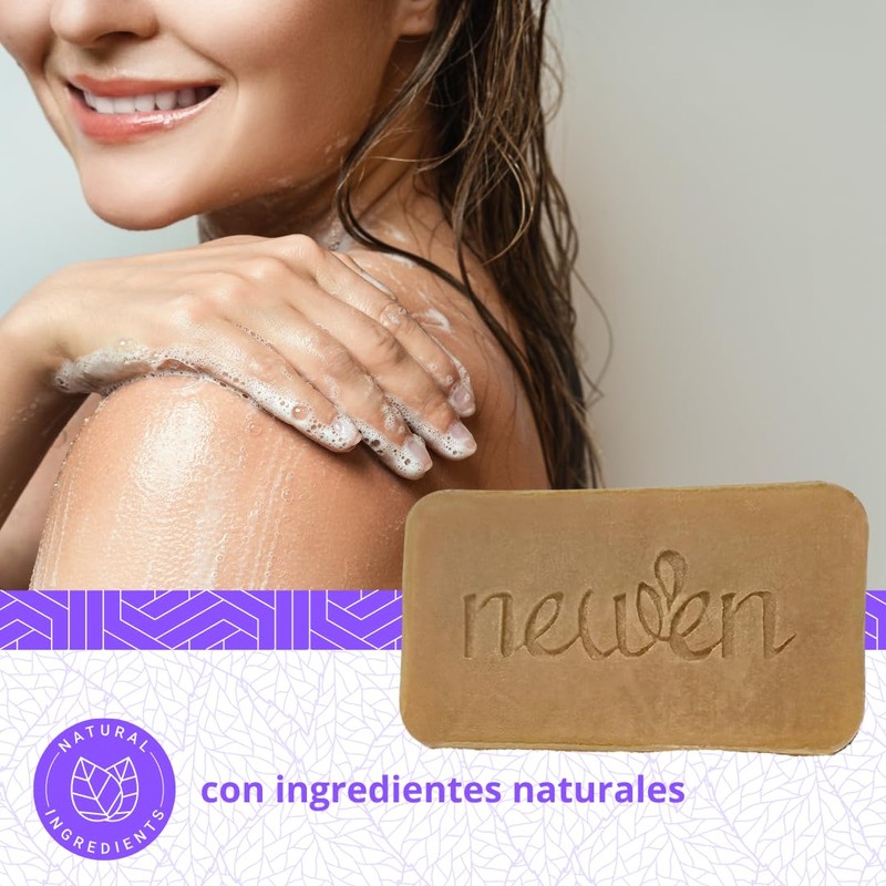 Newen Jabón corporal Natural - Kit spa 4 Barras con
