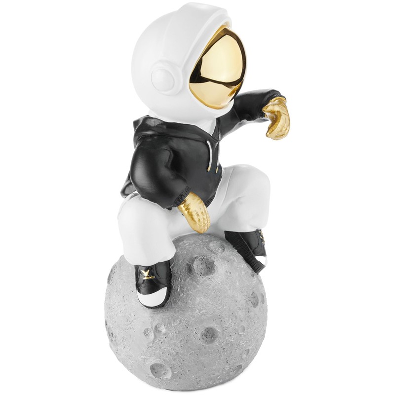 BRUBAKER Decorative Astronaut Sitting on the Moon in Cool Pose
