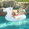 GoFloats Giant Inflatable Unicorn - Includes Unicorn Drink Float- Trending