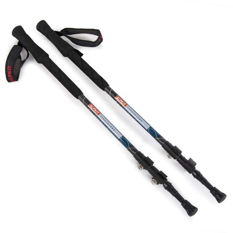 Carbonlong Backpacker Twins - Lightweight, Adjustable Trekking Poles (Regular)