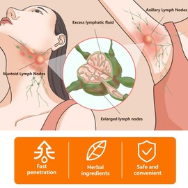 Lymph Nodes Herbal Detox Cream, Lymphatic Care Ointment, Lymphatic Drainage Massage Cream, Lymph Anti-Swelling Herbal Ointment, Massage Eliminates Lymphatic Enlargement, Suitable for All Skin Types, 20 g