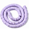 Handmade Polymer Clay Heishi Beads 6mm x 1mm – Lilac