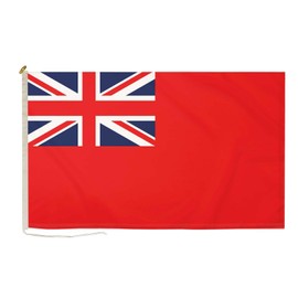 Duraflag Civil Ensign/Red Ensign 0.5 Yard (45cm x 22cm) Premium Quality Flag with Rope & Toggle, 150gsm Knitted Polyester Boat Flags