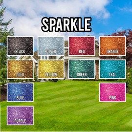 VictoryStore Custom Yard Letters 20 Inch Yard Words, Custom Name Yard Letters Full Bleed Print, 8 Characters Max, Breuer Font, Includes Stakes (Black Sparkle)