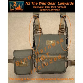 N2 The Wild Gear Lanyards STANDARD Marsupial Bino Harness Specific "LANYARDS" (3 colors) - Small SUBALPINE